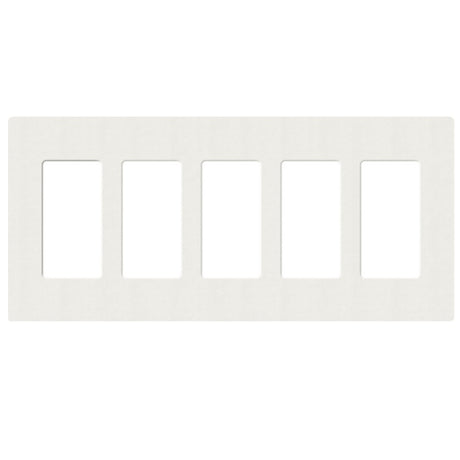 Lutron SC-5, Claro Screwless Designer Wallplate - 5 Gang