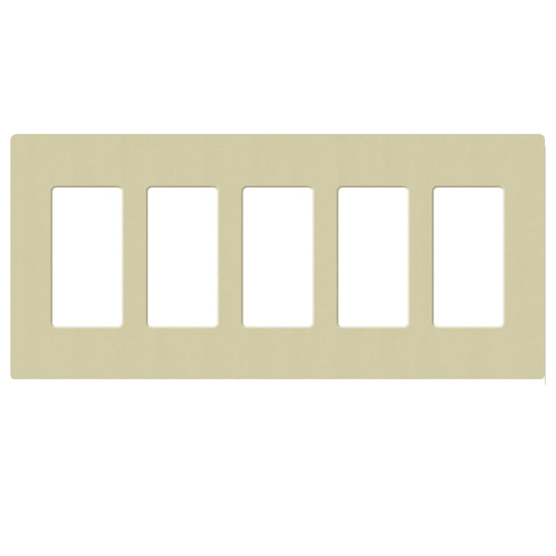 Lutron SC-5, Claro Screwless Designer Wallplate - 5 Gang
