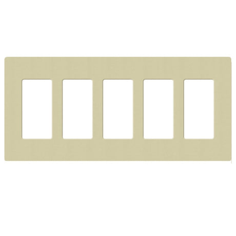 Lutron SC-5, Claro Screwless Designer Wallplate - 5 Gang