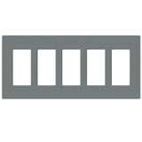 Lutron SC-5, Claro Screwless Designer Wallplate - 5 Gang