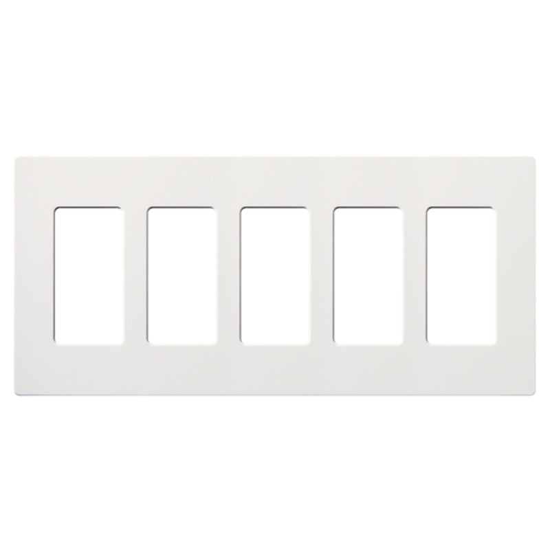 Lutron SC-5, Claro Screwless Designer Wallplate - 5 Gang