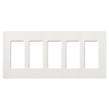 Lutron SC-5, Claro Screwless Designer Wallplate - 5 Gang