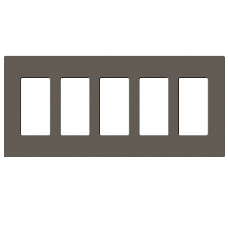 Lutron SC-5, Claro Screwless Designer Wallplate - 5 Gang