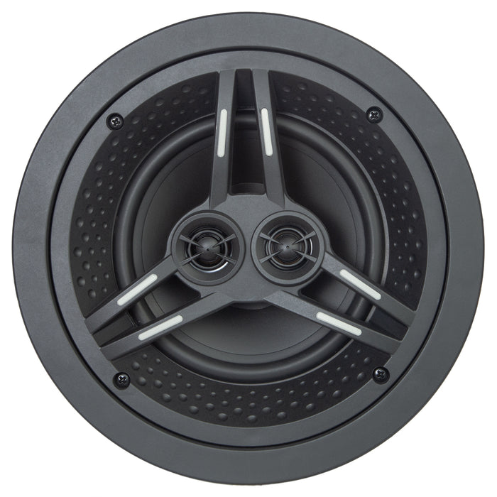SpeakerCraft DX-GC8-DT (DX-Grand Series) 8"  Stereo In-Ceiling Stereo Speaker-Graphite Injected Poly Cone and Dual 1" Pivoting Aluminum Tweeters (EACH)