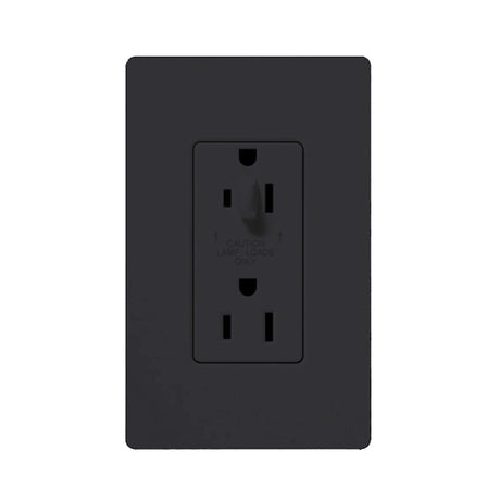Lutron SCR-15-HDTR Claro 15A Tamper Resistant Receptacle - Half Dimming