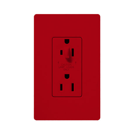 Lutron SCR-15-HDTR Claro 15A Tamper Resistant Receptacle - Half Dimming
