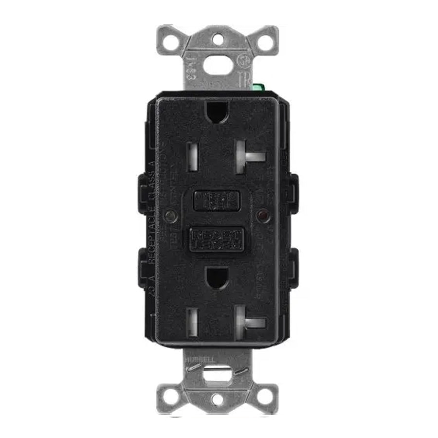 Lutron SCR-20-GFST, 20A, GFCI Receptacle, Tamper Resistant, Self Testing Recepticle, Cobblestone