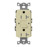 Lutron SCR-20-GFST, 20A, GFCI Receptacle, Tamper Resistant, Self Testing Recepticle, Cobblestone