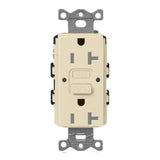 Lutron SCR-20-GFST, 20A, GFCI Receptacle, Tamper Resistant, Self Testing Recepticle, Cobblestone