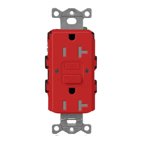 Lutron SCR-20-GFST, 20A, GFCI Receptacle, Tamper Resistant, Self Testing Recepticle, Cobblestone