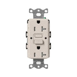 Lutron SCR-20-GFST, 20A, GFCI Receptacle, Tamper Resistant, Self Testing Recepticle, Cobblestone