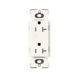 Lutron SCRS-20-TR, 20A Tamper Resistant Recepticle - Architectural White