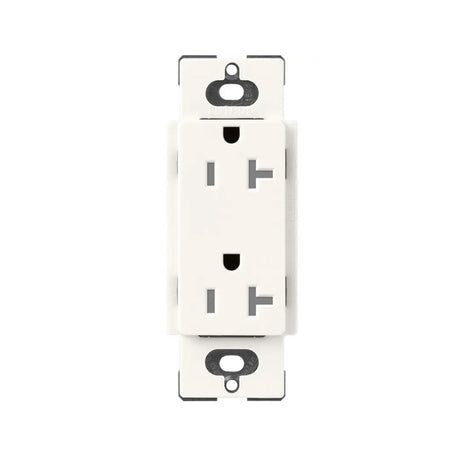Lutron SCRS-20-TR, 20A Tamper Resistant Recepticle - Architectural White