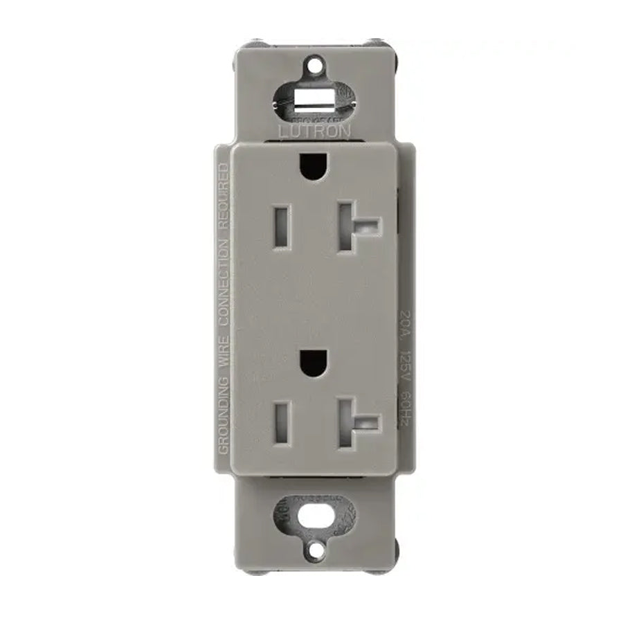 Lutron SCRS-20-TR, 20A Tamper Resistant Recepticle - Architectural White