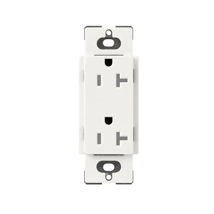 Lutron SCRS-20-TR, 20A Tamper Resistant Recepticle - Architectural White