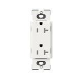 Lutron SCRS-20-TR, 20A Tamper Resistant Recepticle - Architectural White