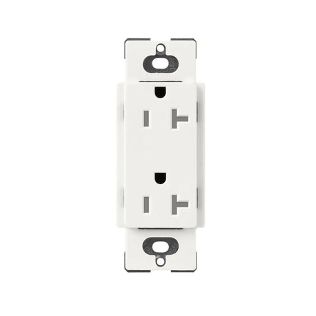 Lutron SCRS-20-TR, 20A Tamper Resistant Recepticle - Architectural White