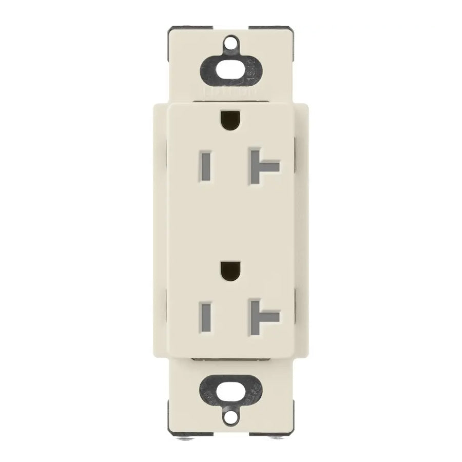 Lutron SCRS-20-TR, 20A Tamper Resistant Recepticle - Architectural White