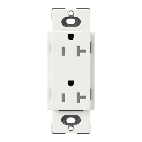 Lutron SCRS-20-TR, 20A Tamper Resistant Recepticle - Architectural White