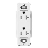 Lutron SCRS-20-TR, 20A Tamper Resistant Recepticle - Architectural White