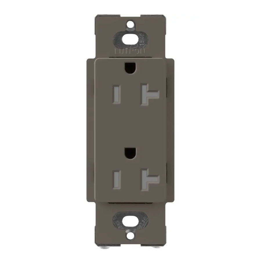 Lutron SCRS-20-TR, 20A Tamper Resistant Recepticle - Architectural White