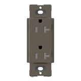 Lutron SCRS-20-TR, 20A Tamper Resistant Recepticle - Architectural White