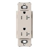 Lutron SCRS-20-TR, 20A Tamper Resistant Recepticle - Architectural White