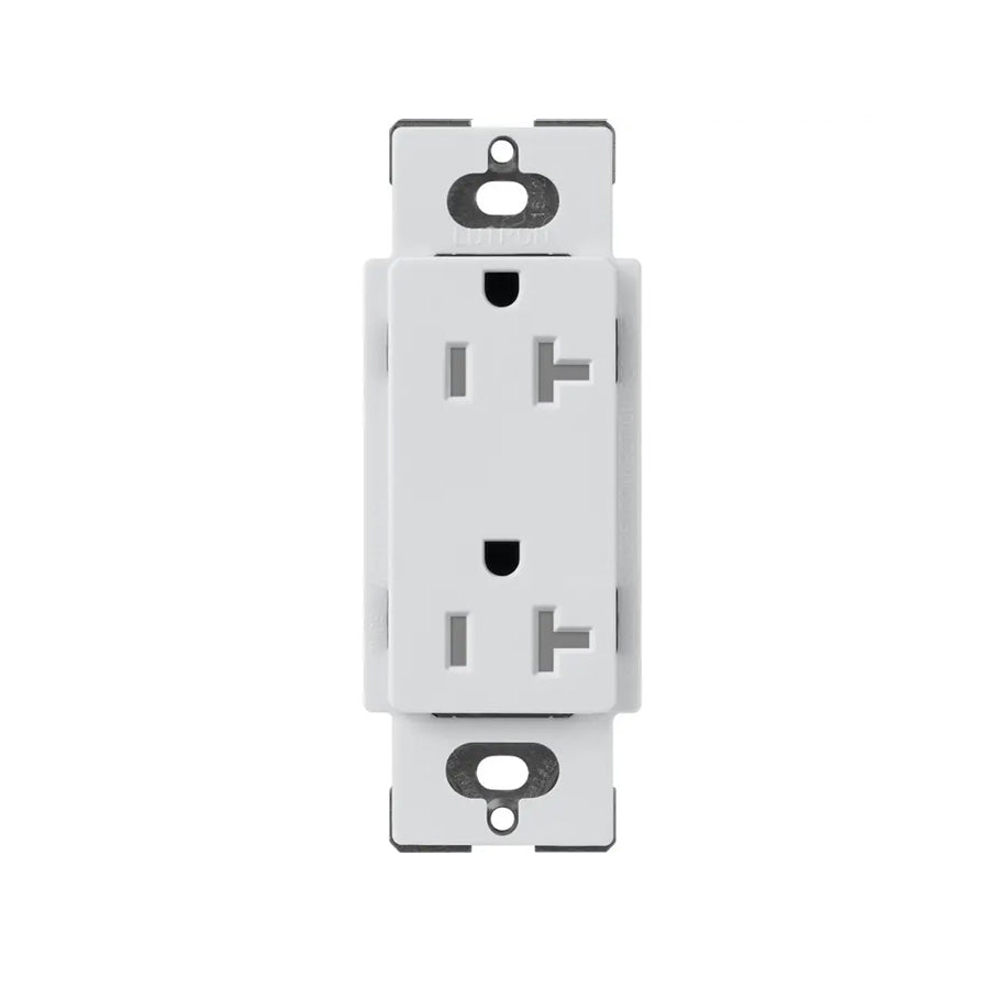 Lutron SCRS-20-TR, 20A Tamper Resistant Recepticle - Architectural White