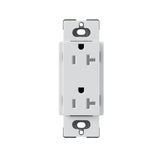 Lutron SCRS-20-TR, 20A Tamper Resistant Recepticle - Architectural White