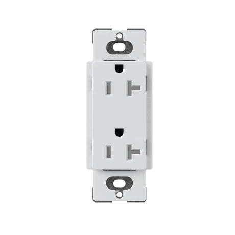 Lutron SCRS-20-TR, 20A Tamper Resistant Recepticle - Architectural White