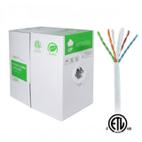 SDI Cable (CAT6) UTP Cable Pure Copper ETL, 1000ft Black / White