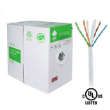 SDI Cable (CAT6UL) UTP CAT6 Cable Pure Copper UL Listed, 1000ft, Black / White