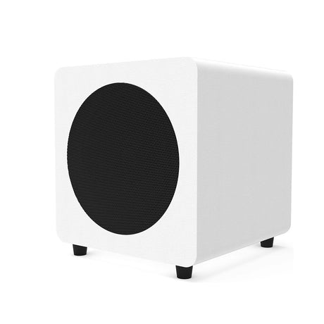 Kanto SUB8V, 8" 300W Sealed Powered Subwoofer and Bluetooth, Matte Black / Vinyl White