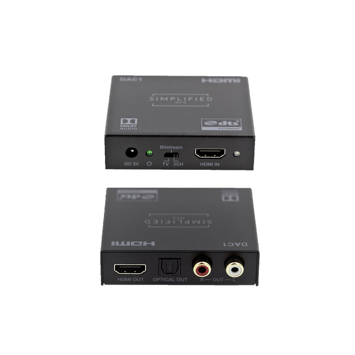 Simplified DAC1, Audio Extractor with Dolby downmix capability