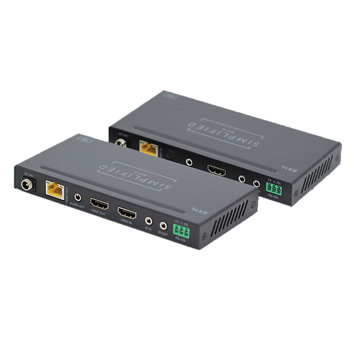 Simplified EX1L, HDMI Extender 4K over Cat6 up to120 meters