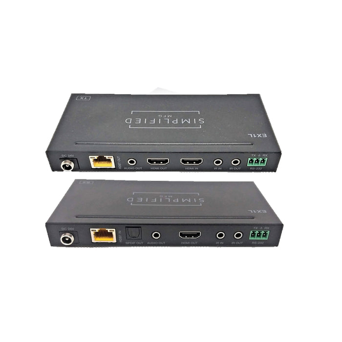 Simplified EX1L, HDMI Extender 4K over Cat6 up to120 meters