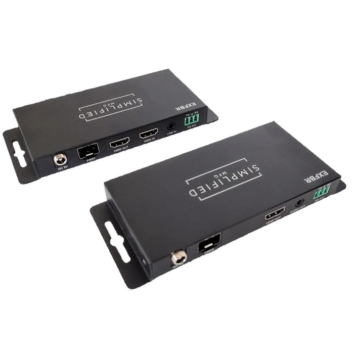 Simplified EXFBR, HDMI Extender 4K over Fiber up to 1000 meters