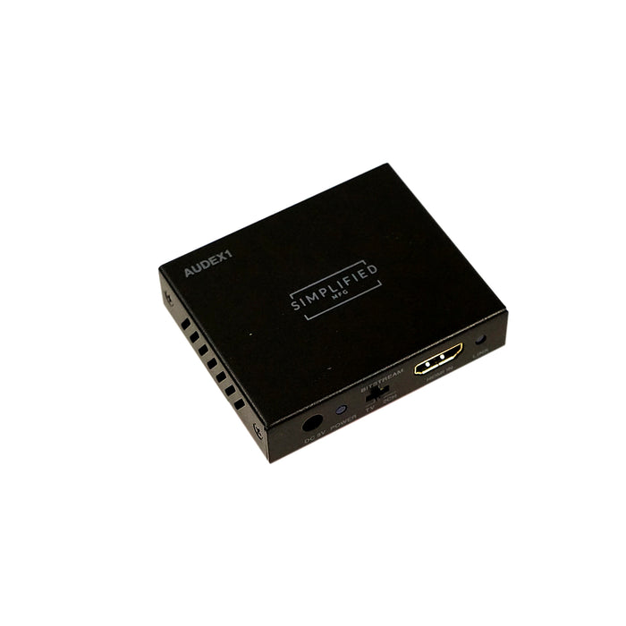 Simplified AUDEX1, HDMI 18Gbps Audio Extractor that supports HDR/DolbyVision