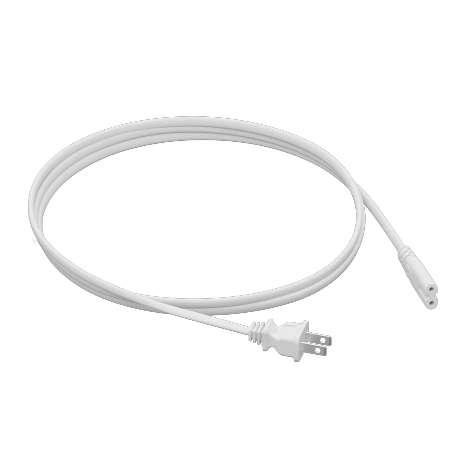 SONOS PC200U1, Power Cable III, (6ft / 2M) - Black / White