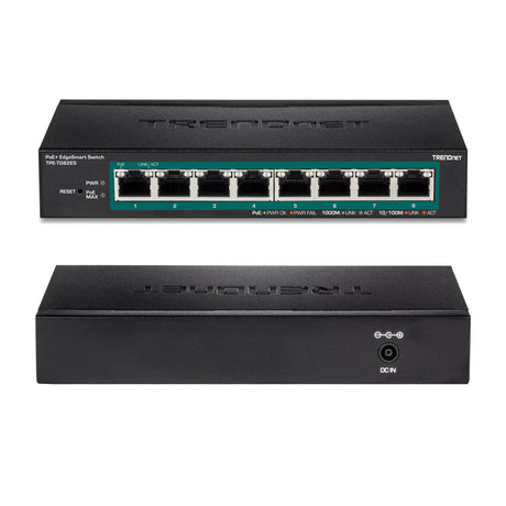 TRENDnet TPE-TG82ES 8-Port Gigabit EdgeSmart PoE+ Switch (61W)