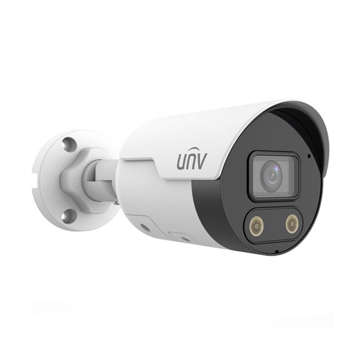 UNV IPC2124SB-ADF28(40)KMC-I0,(4MP) Bullet, IPC 2.8mm Fixed Lens, LightHunter, Microphone & Speaker, True WDR, UL Listed