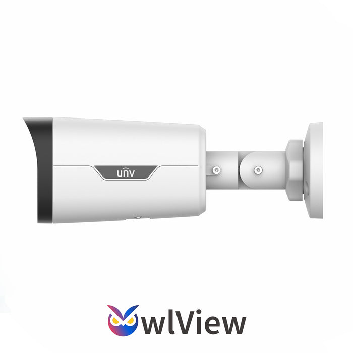 UNV IPC2312LE-ADF28KM-WP, (2MP) Bullet, IPC 2.8mm Fixed Lens, Owlview, Microphone, WDR, UL Listed