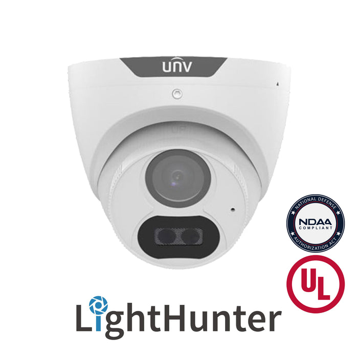 UNV UAC-T128-ADF28MS, (8MP) Turret TVI, 2.8mm Fixed Lens, LightHunter, AOC, WDR, UL Listed