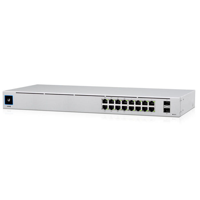 Ubiquiti USW-16-POE, UniFi 16-Port Managed, 8 Gigabit PoE Ports, 8 Gigabit Ports Switch with SFP