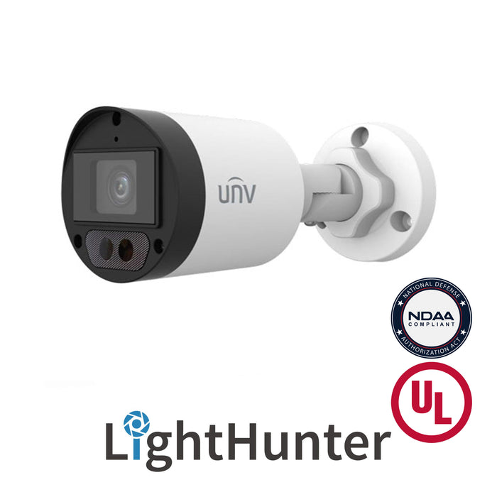 UNV UAC-B128-ADF28MS, (8MP) Bullet TVI, 2.8mm Fixed Lens, LightHunter, AOC, WDR, UL Listed