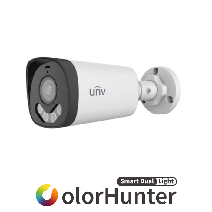 UNV UAC-B145-AF28M-DL, (5MP) Bullet, TVI 2.8mm Fixed Lens, Color Hunter, AOC, DWDR, UL Listed