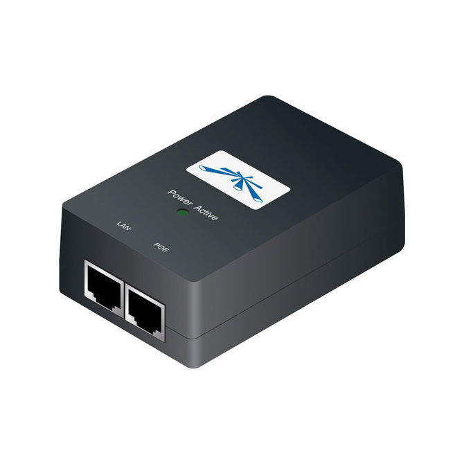 Ubiquiti POE-48-24WG, POE Gigabit Adapter, (For Rocket Ti and UAP-Pro) Black.