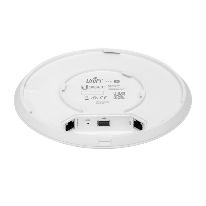 Ubiquiti UAP-AC-PRO-5PK, 3dBi, 22dBm, 450Mbps, 3x3 @ 2. 4GHz & 3dBi, 22dBm, 1300Mbps, 3x3 @ 5GHz, 2xGigabit, 122m, ( POE Not Included ) - White