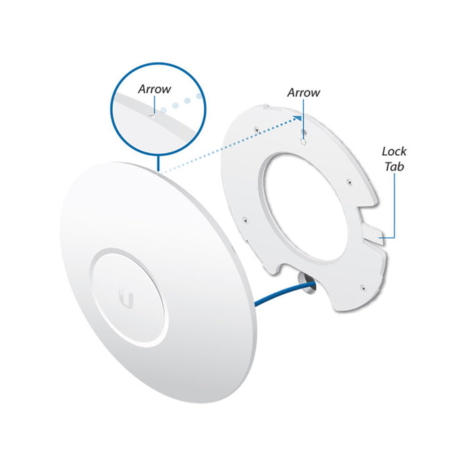 Ubiquiti UAP-AC-SHD-US,  IEEE 802.11ac 1.69 Gbit/s Wireless Access Point - 2.40 GHz, 5 GHz - MIMO Technology - 2 x Network (RJ-45) - Ceiling Mountable, Wall Mountable BLE