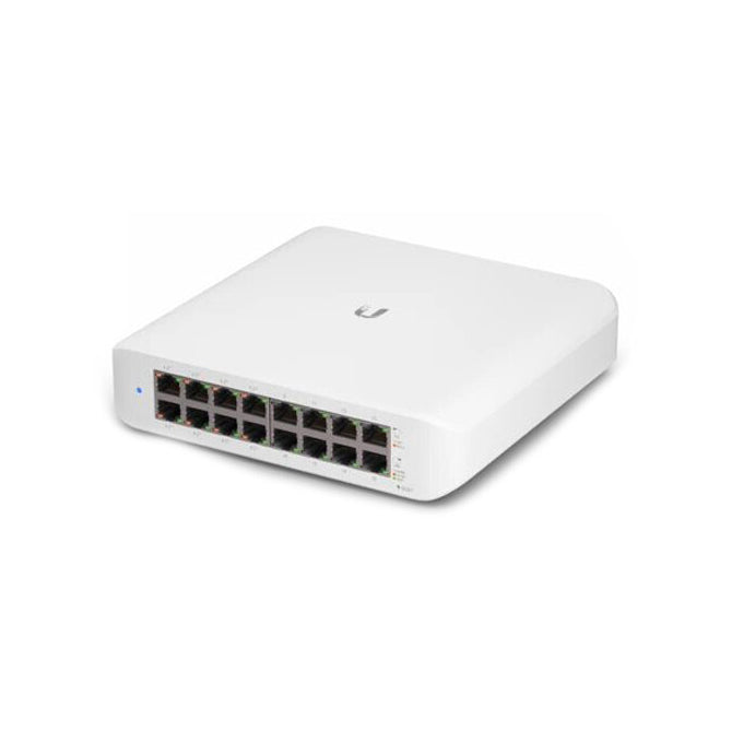 Ubiquiti USW-LITE-16-POE, Unifi POE GbE Switch 8 port, 8 GbE port  (45W)